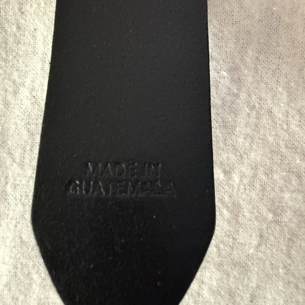 Carhartt Belt Genuine Leather Black Men's Size 40 'EUC'